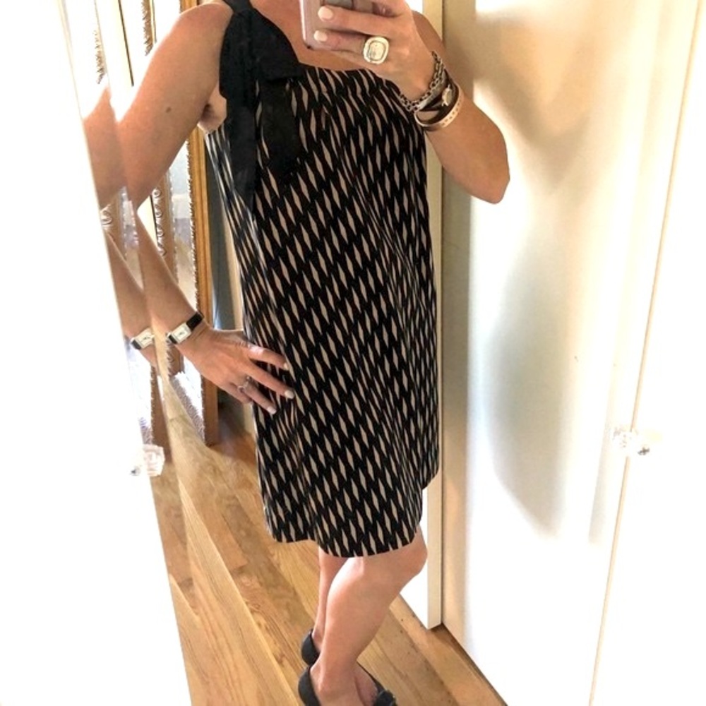 Anthropologie Floreat Endless Diamonds Silk Dress